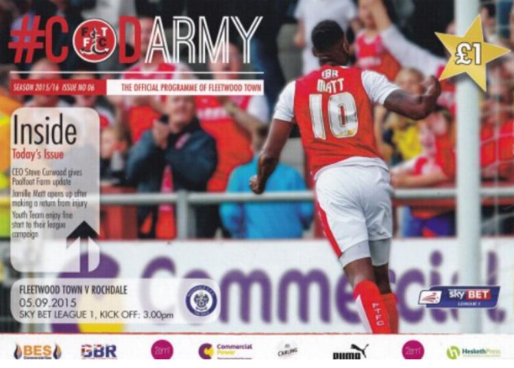 FLEETWOOD TOWN v ROCHDALE 2015/16